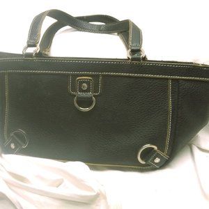 Tommy Hilfiger brown leather purse hand bag.